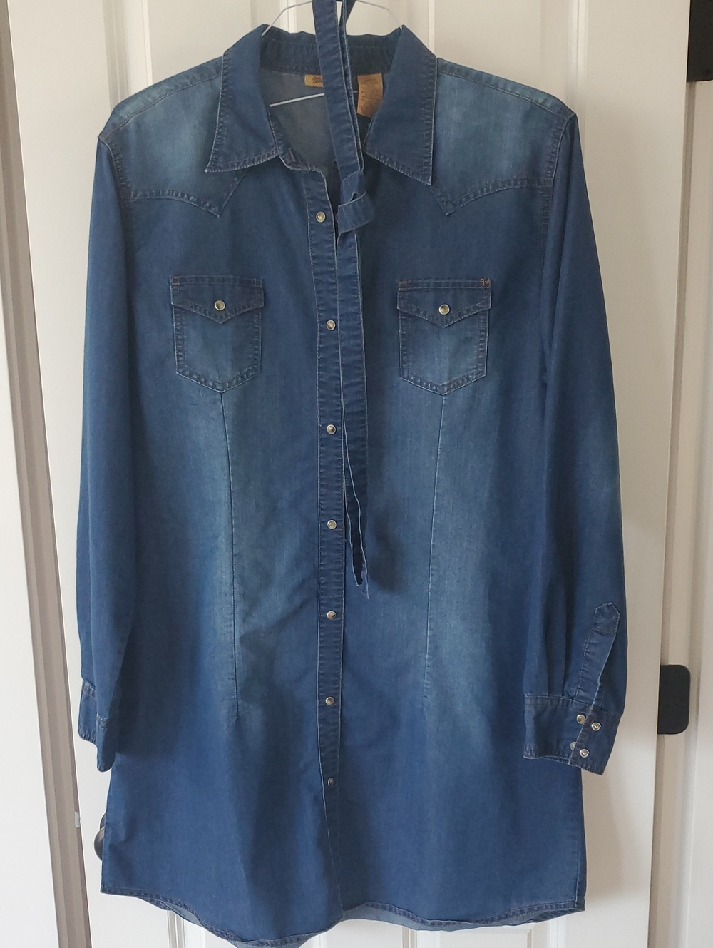 Wrangler Indigo Blue Denim Shirt Dress